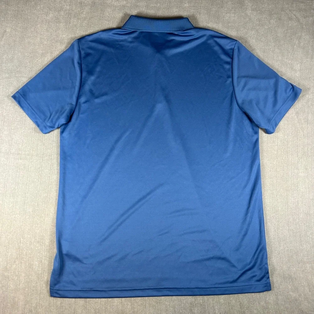 Adidas Golf Mens Blue Short Sleeve Performance Polo Shirt CD3323 Large